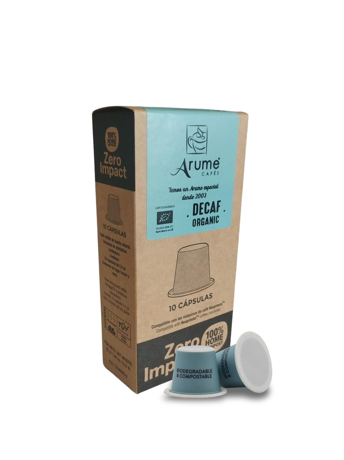 Cápsulas Arume Decaf - Organic