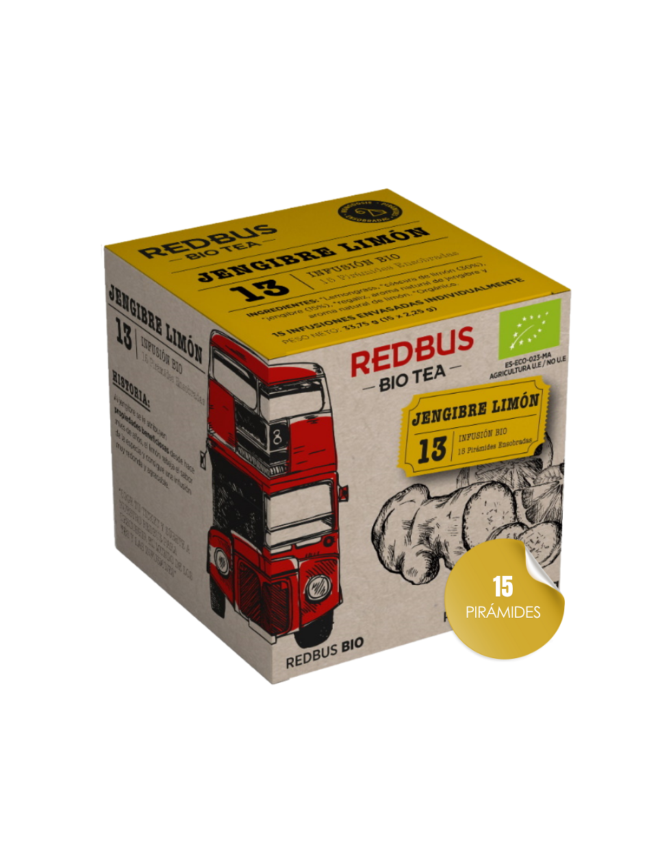 Té Red Bus Jengibre Limón