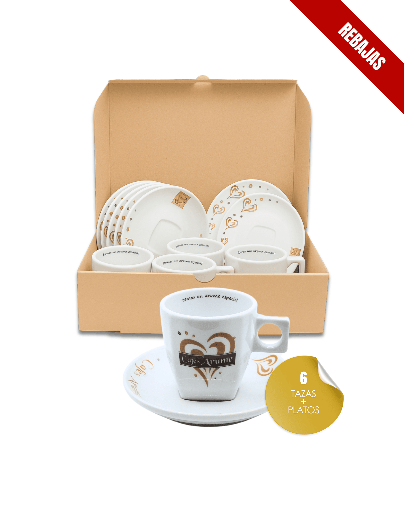 Vajilla Amoriño Con Leche