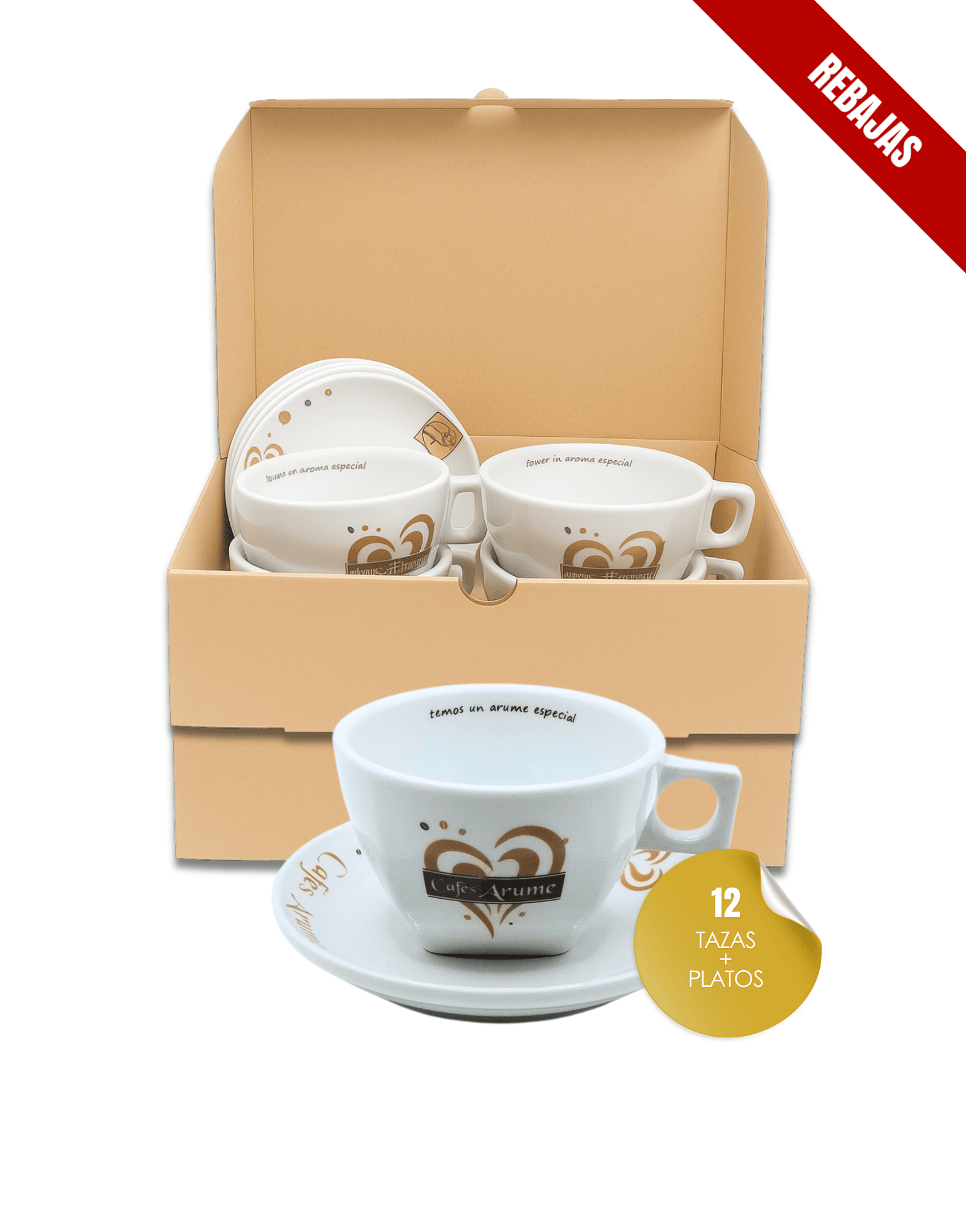 Vajilla Amoriño Desayuno