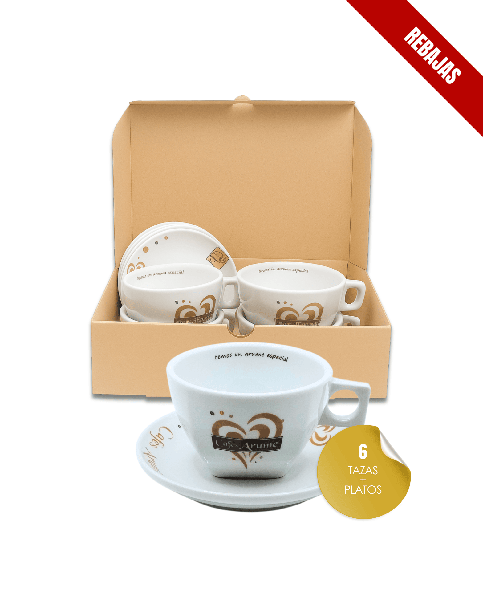 Vajilla Amoriño Desayuno