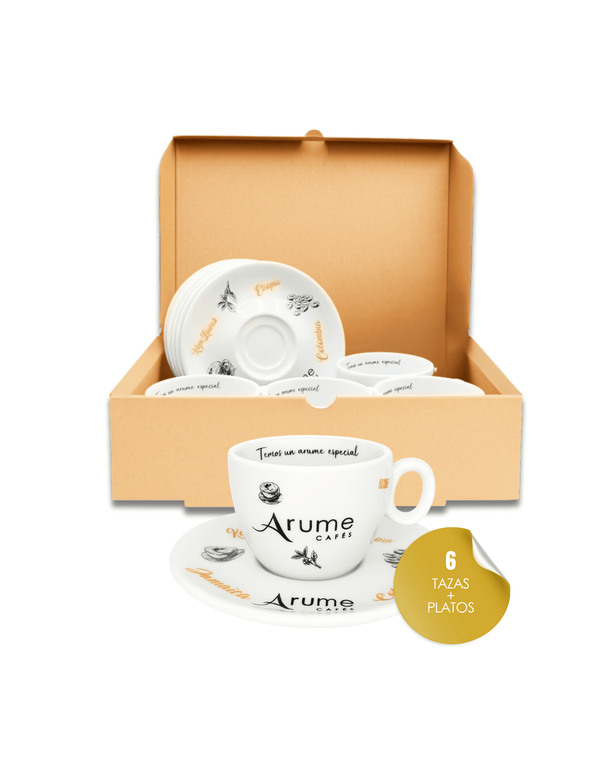 Vajilla Agarimo Con Leche