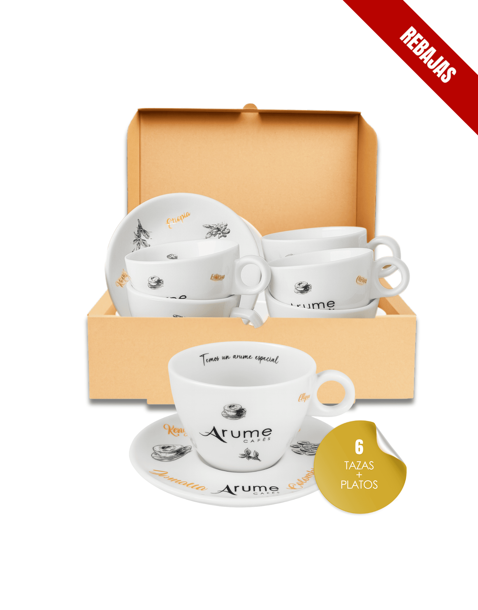 Vajilla Agarimo Desayuno