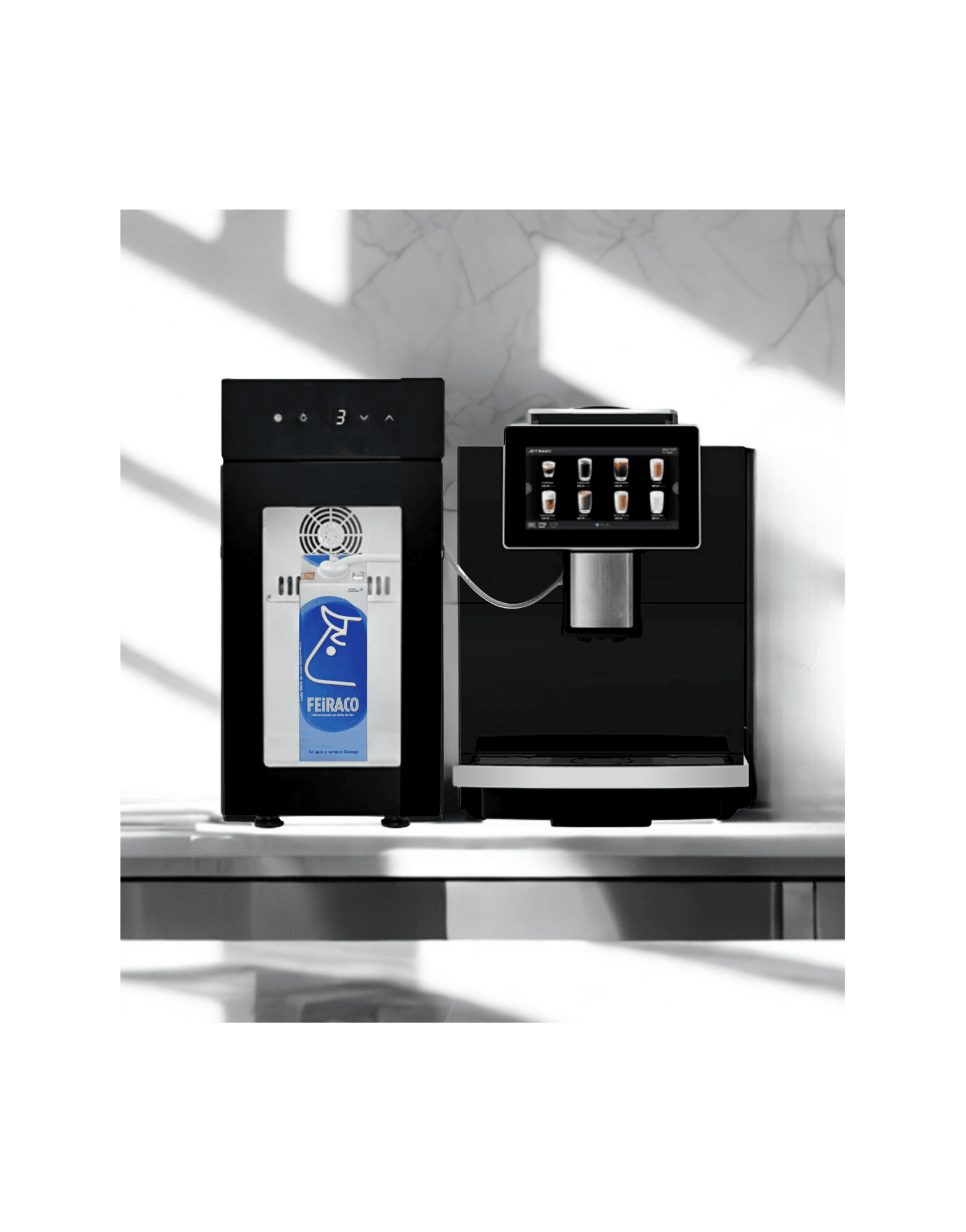 Cafetera Liberty’s JL15 con Milk Cooler para oficinas y pequeños negocios