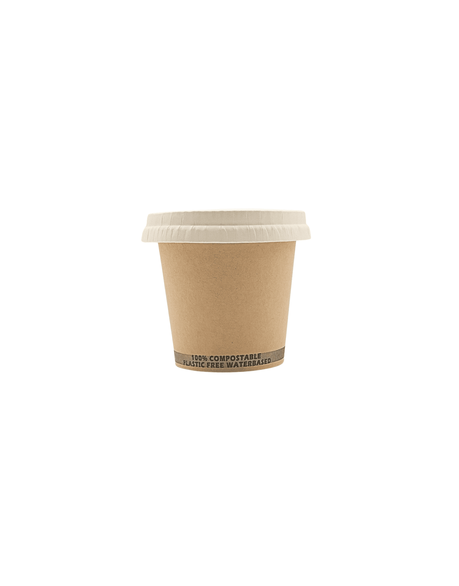 Vaso + tapa compostable 120ml